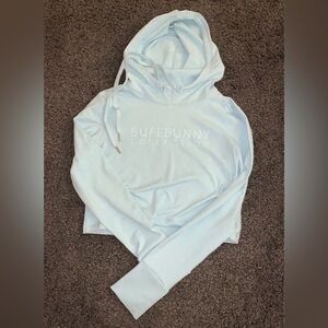 Buffbunny Collection Light Blue Cropped Hoodie